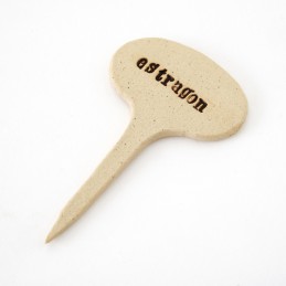 ESTRAGON - keramická jmenovka k bylinkám (ruční výroba)