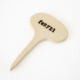 FENYKL - keramická jmenovka k bylinkám (ruční výroba)