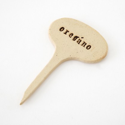 OREGANO - keramická jmenovka k bylinkám (ruční výroba)