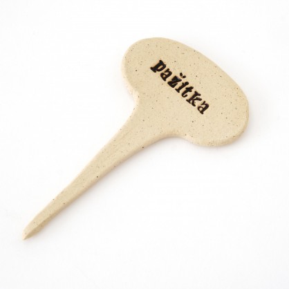 PAŽITKA - keramická jmenovka k bylinkám (ruční výroba)