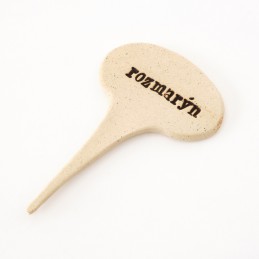 ROZMARÝN - keramická jmenovka k bylinkám (ruční výroba)