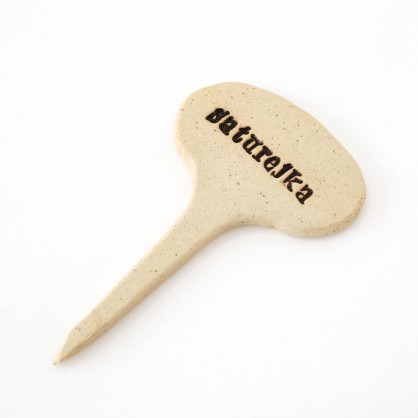 SATUREJKA - keramická jmenovka k bylinkám (ruční výroba)