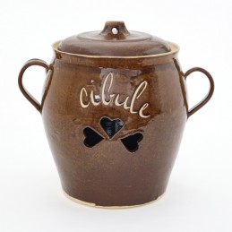 hrnec na cibuli 6L - kameninový cibulák (ruční výroba)