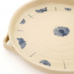 koláč / pizza prům. 28cm světlý - kameninová forma na pečení (ruční výroba)