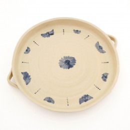 koláč / pizza prům. 28cm světlý - kameninová forma na pečení (ruční výroba)