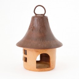 závěsné ptačí krmítko 30cm - kameninové krmítko (ruční výroba)