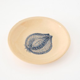 keramické struhadlo na česnek - miska modrá (ruční výroba)