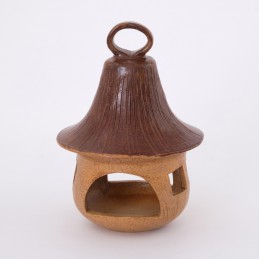 závěsné ptačí krmítko 18cm - kameninové krmítko (ruční výroba)