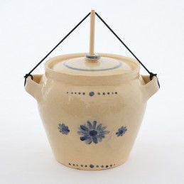 pickles 2L světlý - hrnec na kvašenou zeleninu buclatý (ruční výroba)