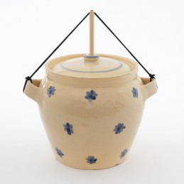 pickles 2L světlý - hrnec na kvašenou zeleninu buclatý (ruční výroba)