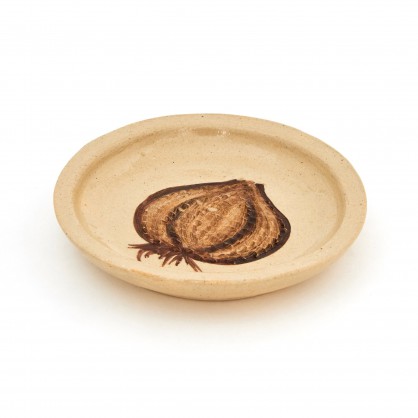 keramické struhadlo na česnek - miska modrá (ruční výroba)