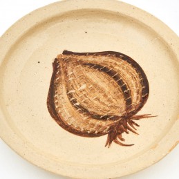 keramické struhadlo na česnek - miska modrá (ruční výroba)