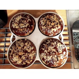 pekáč na buchty 4 misky - kameninový pekáč (ruční výroba)