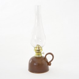 petrolejová lampa - kameninová petrolejka (ruční výroba)