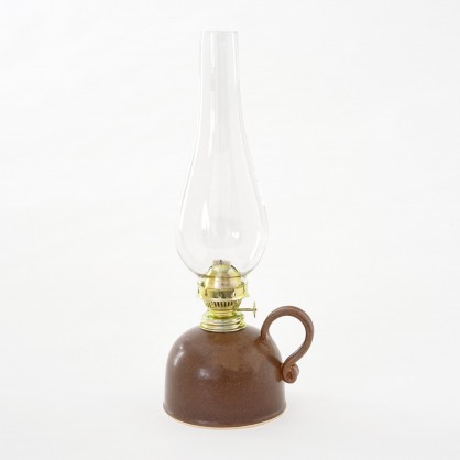 petrolejová lampa - kameninová petrolejka (ruční výroba)