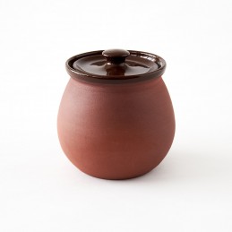 sádlák 0,5L terakota - kameninový hrnec na sádlo (ruční výroba)