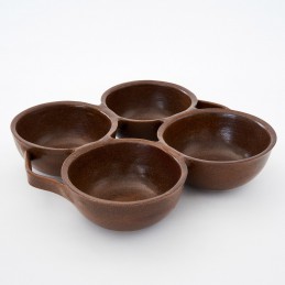 pekáč na buchty 4 misky velký - kameninový pekáč (ruční výroba)