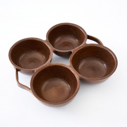 pekáč na buchty 4 misky velký - kameninový pekáč (ruční výroba)