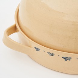 pekáč nejen na drůbež světlý - kameninový pekáč (ruční výroba)