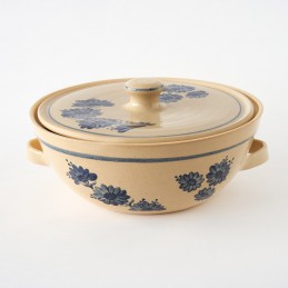 pekáč s poklicí kulatý 5L světlý - kameninový pekáč / mísa  (ruční výroba)