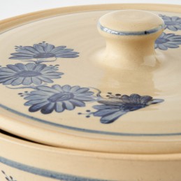 pekáč s poklicí kulatý 5L světlý - kameninový pekáč / mísa  (ruční výroba)