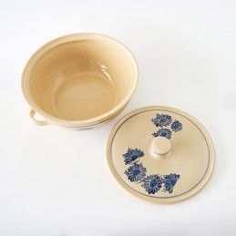 pekáč s poklicí kulatý 5L světlý - kameninový pekáč / mísa  (ruční výroba)