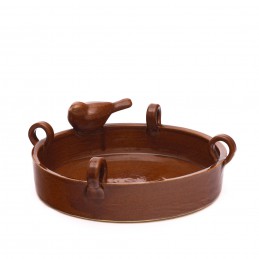 pítko pro ptáčky prům. 29cm - kameninová nádoba  (ruční výroba)