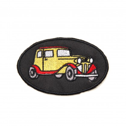 nášivka / záplata - autíčko II - vyšívaná krajka