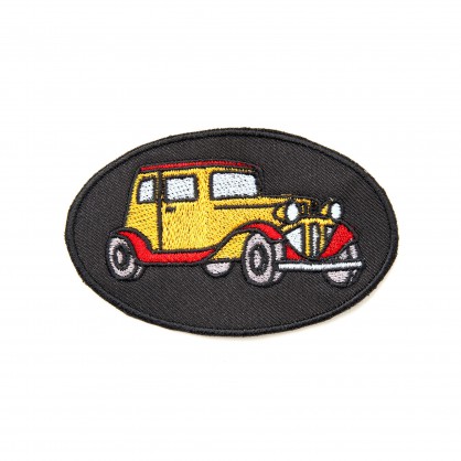 nášivka / záplata - autíčko III - vyšívaná krajka