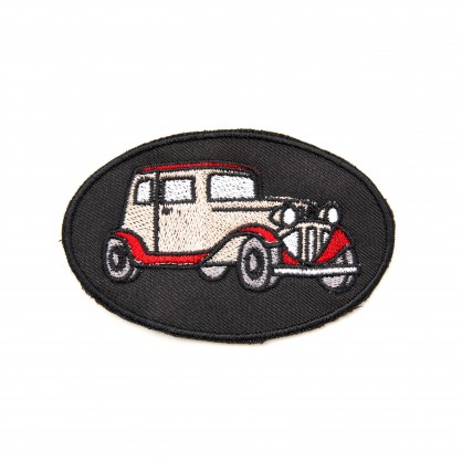 nášivka / záplata - autíčko VI - vyšívaná krajka