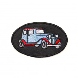 nášivka / záplata - autíčko VII - vyšívaná krajka