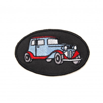 nášivka / záplata - autíčko VII - vyšívaná krajka