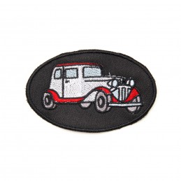 nášivka / záplata - autíčko X - vyšívaná krajka