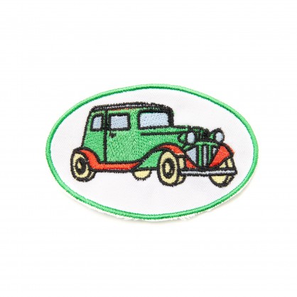 nášivka / záplata - autíčko XII - vyšívaná krajka