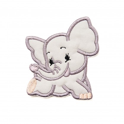 nášivka / záplata - slůně III - vyšívaná krajka