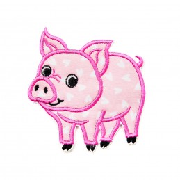 nášivka / záplata - prasátko - vyšívaná krajka