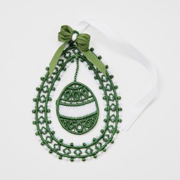 velikonoční dekorace I - velikonoční vajíčko - vyšívaná krajka