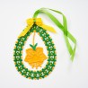 velikonoční dekorace III - velikonoční kytička - vyšívaná krajka