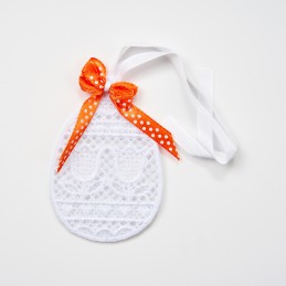 velikonoční dekorace XV- velikonoční tulipány - vyšívaná krajka