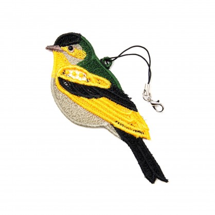 konipas - závěsná dekorace ptáček XII - vyšívaná krajka