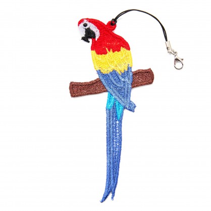 ara - závěsná dekorace ptáček XV - vyšívaná krajka