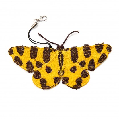 okáč - závěsná dekorace motýl II - vyšívaná krajka