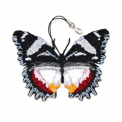 hypolimnas dexithea - závěsná dekorace motýl XI - vyšívaná krajka