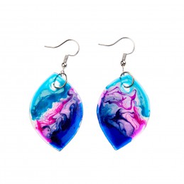 náušnice VII - malované sklo (ruční výroba)