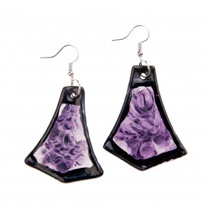 náušnice XI - malované sklo (ruční výroba)