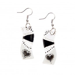 náušnice XVII - malované sklo (ruční výroba)