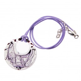 přívěsek XI - malované sklo (ruční výroba)