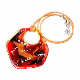 přívěsek IX - malované sklo (ruční výroba)