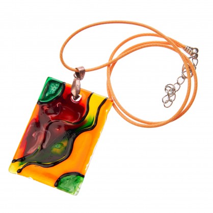 přívěsek XIII - malované sklo (ruční výroba)