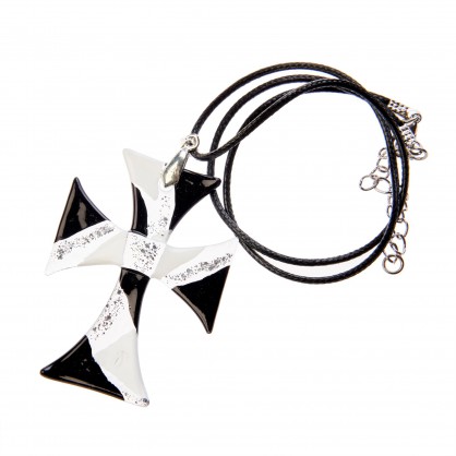 přívěsek XIX - srdce - malované sklo (ruční výroba)